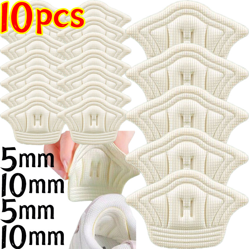 2/10pcs Antiwear Back Stickers High Heel Pads Adjustable Size Insoles Women Pain Relief Inserts Feet Care Protector Shoe Cushion