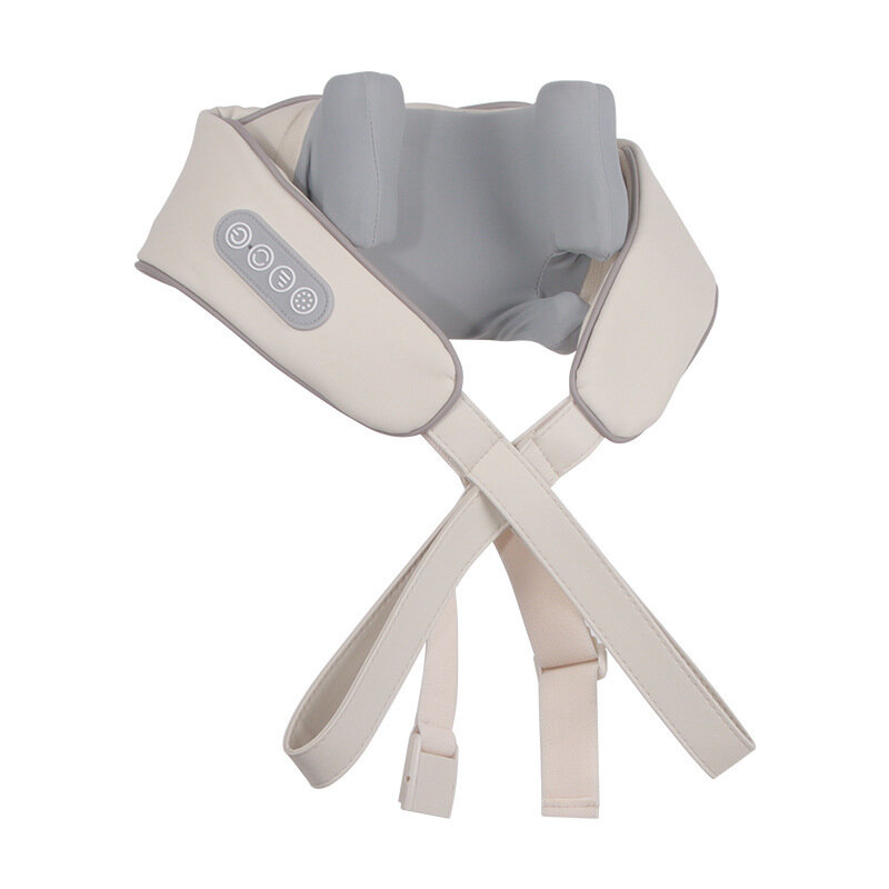 Электрическая массажная шаль для плеч, шеи, спины, беспроводной массажер для разминания, автоматическая трапециевидная подушка для расслабления мышц, Массажная подушка