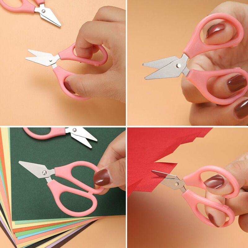 10 pezzi Mini forbici per tagliare Scrapbook Sticker cancelleria portatile forbici carta torna a scuola studente