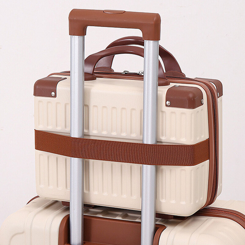 Valigia a mano da 14 pollici borsa cosmetica piccola cabina da viaggio Mini trasportino valigia scatola di immagazzinaggio custodie per il trucco bagagli per le donne