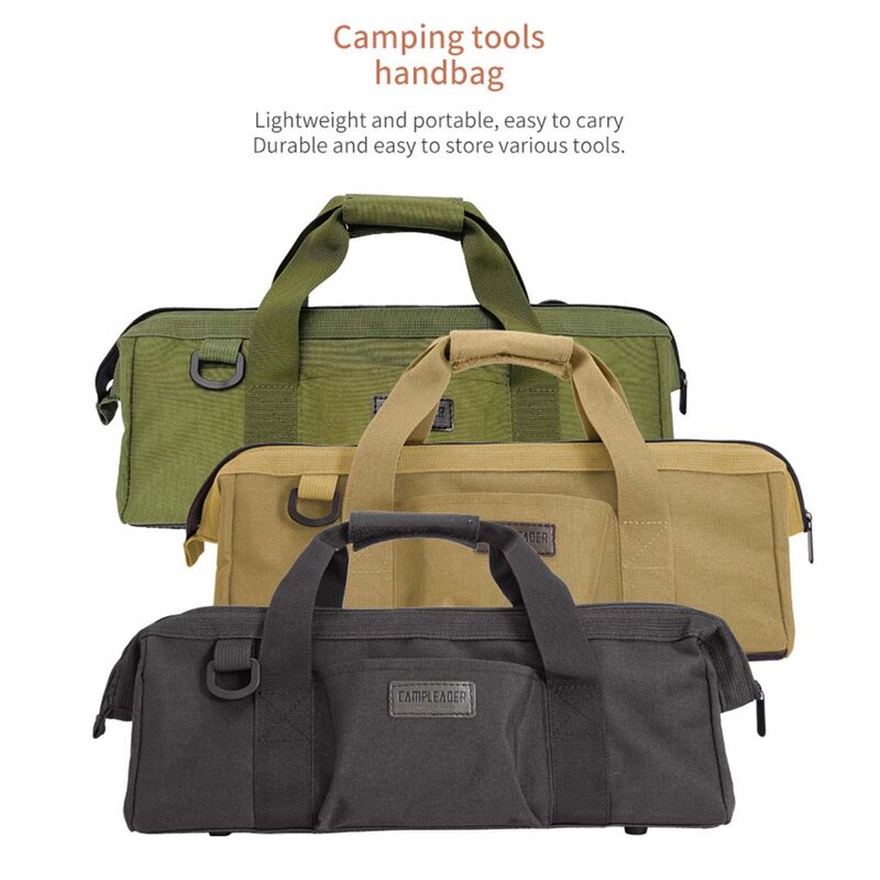 Heavy Duty Storage Bag para Duffle, Camping Pack, Tenda, Peg, Nails, Corda de vento, Carry Box, Diversos, Multiuso, ao ar livre, Ferramenta