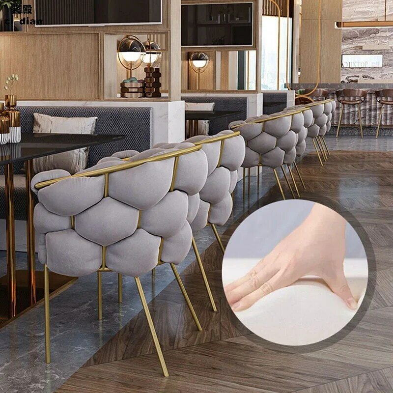 Nordic krzesło do jadalni akcent Salon biurowy biały Salon nowoczesne krzesło sypialnia kuchnia okazjonalne meble Sillas