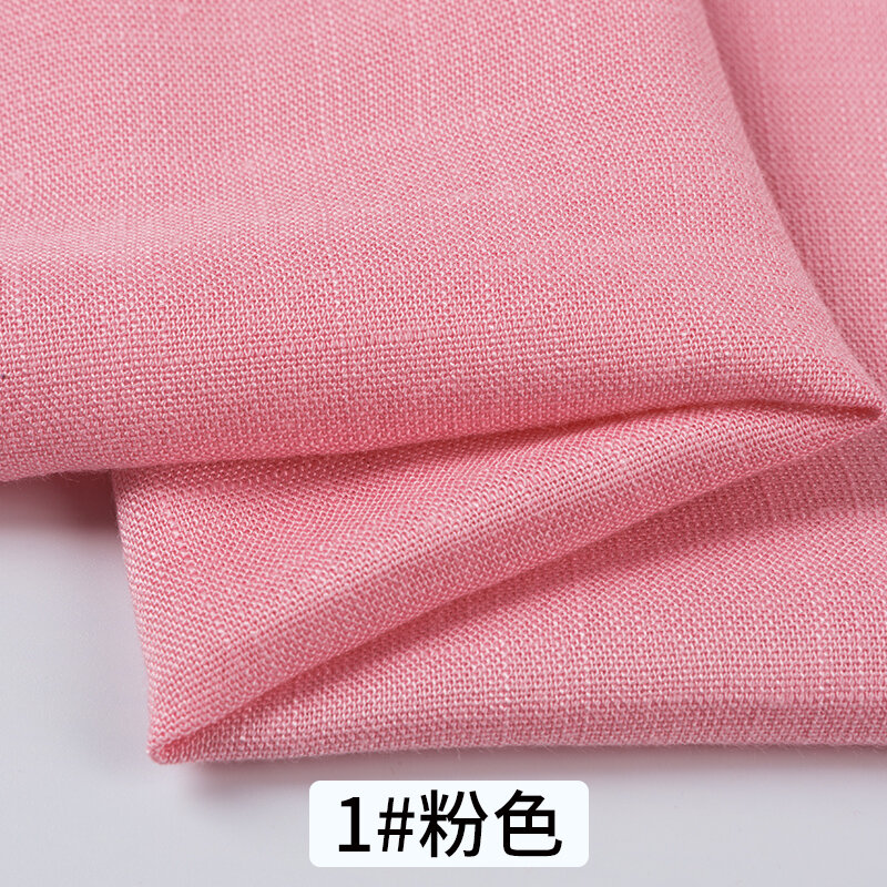 Tessuti per abbigliamento in lino di cotone elasticizzato per metro tessuto per cucire pantaloni per abiti canottiera protezione ambientale traspirante