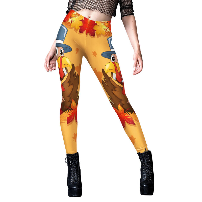 Leggings Thanksgiving Party Pants Woman Fitness Tights Female Trousers Cosplay