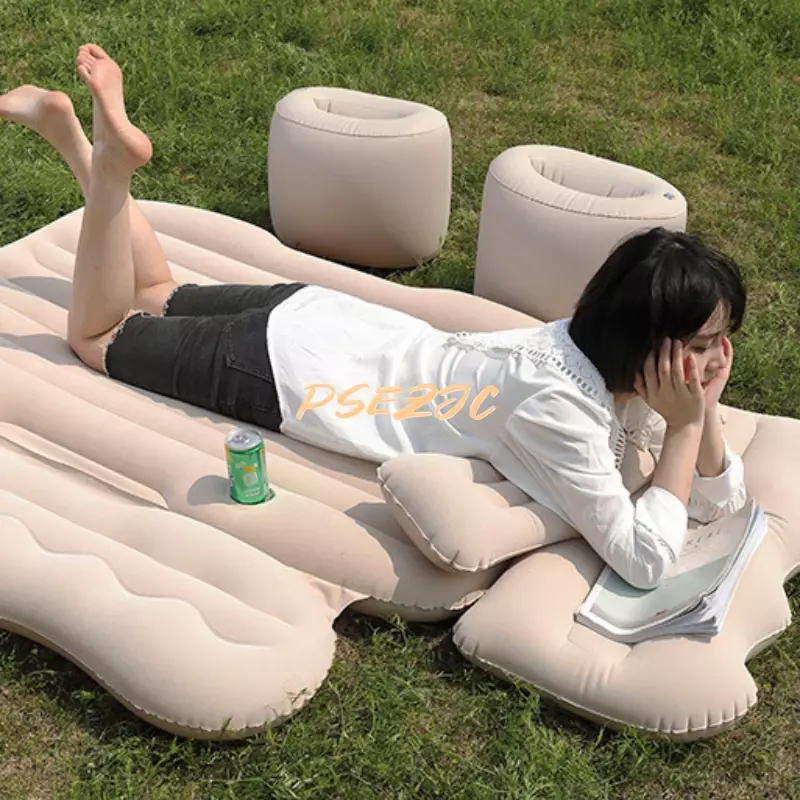Sofá inflável portátil universal para acampar, almofada de ar macia, cama confortável, móveis infláveis