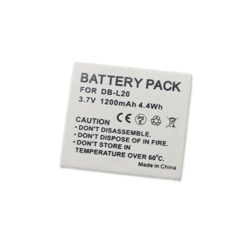 DB-L20 Battery or Charger For Sanyo Xacti DMX-C1 C4 C5 C6 CA6 CA65 CA8 CA9 CG5 CG6 CG65 CG9 DSC-C4 C5 E6 J4 VPC-C1 C4 C40 C5 C6