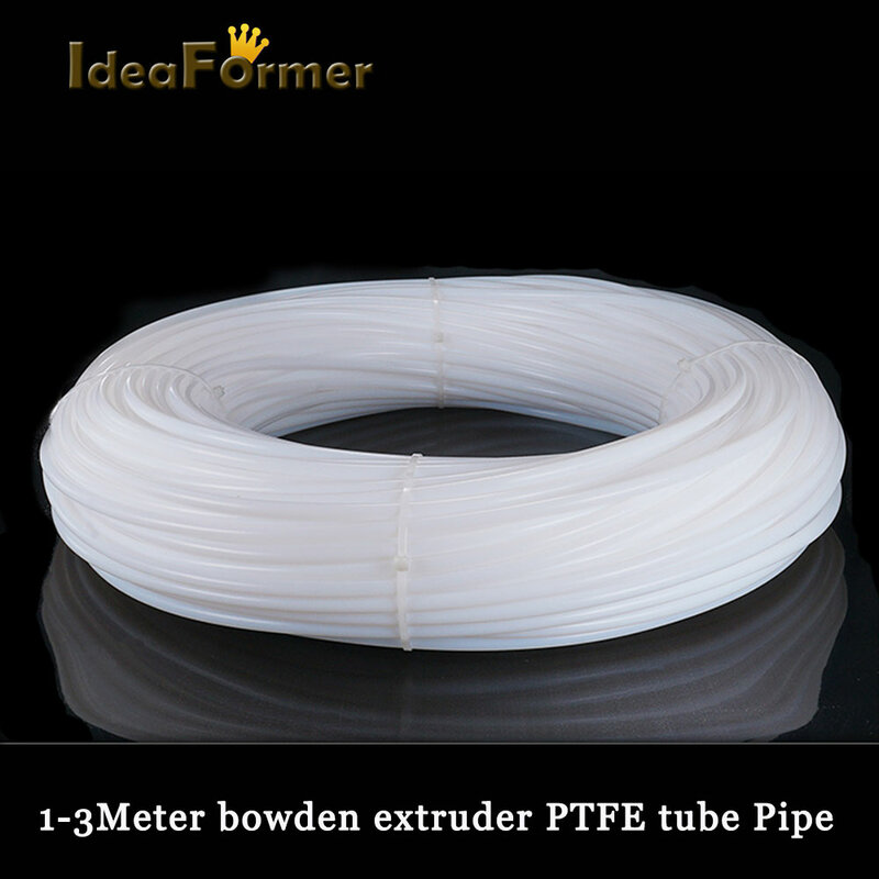 A impressora 3d parte a tubulação de tubo da extrusora ptfe de bowden de 1-3 medidores para v5 v6 j-head hotend 1.75/3.0mm filamento e cr10 Ender-3 3d priner