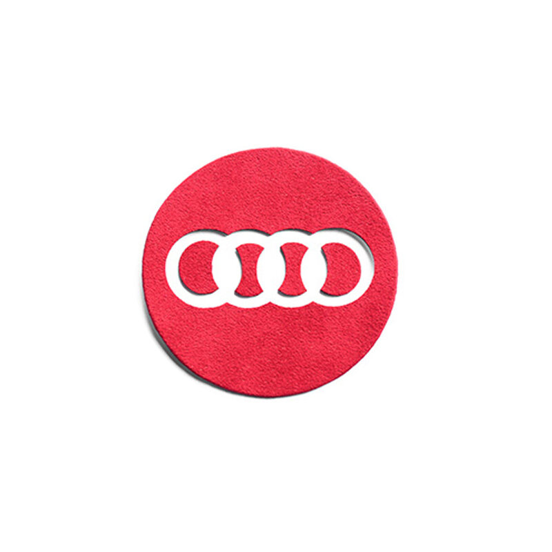 Alcantara Voor Audi A3 8V A4 B9 A6 A7 A8 S6 S7 S8 Q3 Q5 Q7 Q8 S5 Rs6 Rs7 Auto Stuur Embleem Sticker Interieuraccessoires