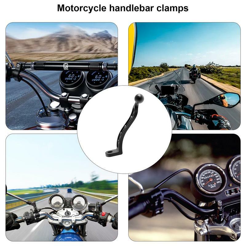 Suporte de telefone celular para motocicleta Adaptador de espelho de fixação Montagem do guidão Acessórios para motocicleta Rolo de suporte de barra
