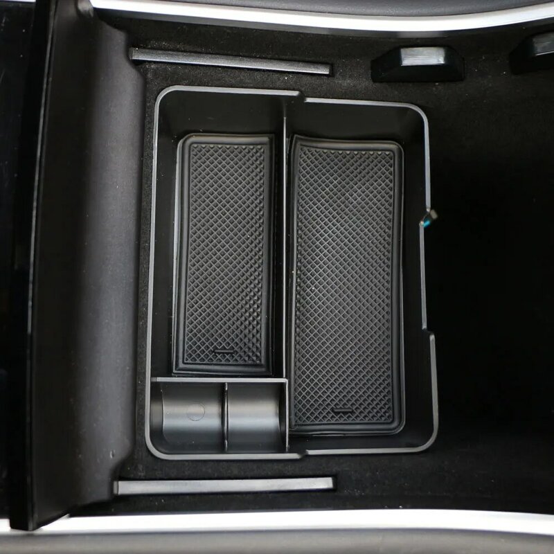 سيارة كأس الماء حامل ل تسلا نموذج 3 2016-2020 مسند الذراع المركزي صندوق تخزين المنظم وحدة التحكم المركزية اكسسوارات