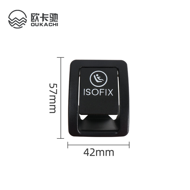 Cubierta de interruptor ISOFIX para asiento de coche, 20686090019051, para Mercedes W206, Clase C, 2021-2023, color negro