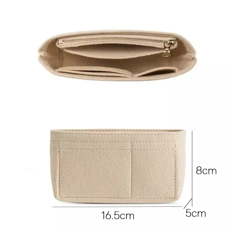 Новый органайзер для сумок Longchamp, фетровая мини-сумка, фетровая подкладка для кошелька