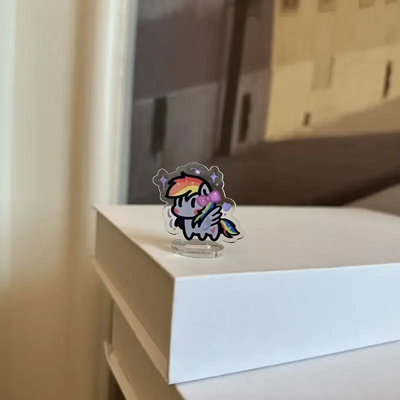Kreativ mein kleines Pony Cartoon Animation Peripherie Mini Stand Kawaii Kinderspiel zeug Desktop Dekoration Festival Geschenk Großhandel