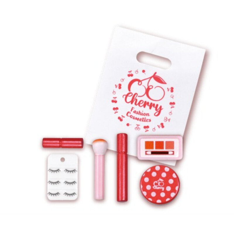 EPOCH Gashapon Mainan Kapsul Gaya Ceri Kotak Kosmetik Kotak Penyimpanan Model Miniatur Ornamen Meja Hadiah Anak-anak Perempuan
