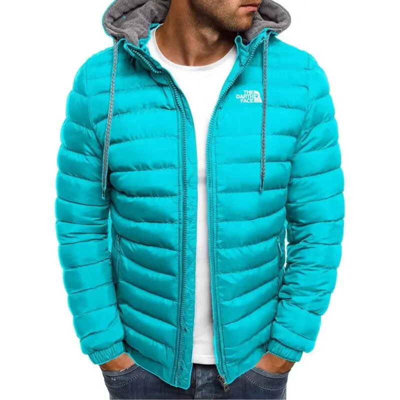 High end men's oversized coat, thick coat, outdoor winter men's warm zipper, street coat