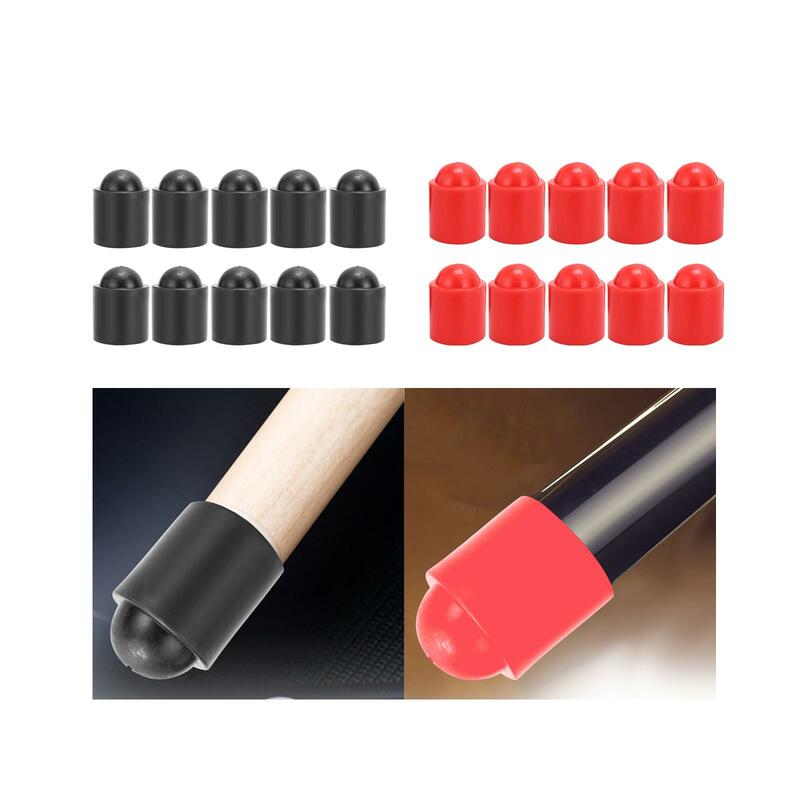 10Pcs Snooker Tip Cover Set, Durable Pool Cues Rods Protector Sturdy Snooker Tip Caps Billiards Tips Cover Pool Cue Tip Cover