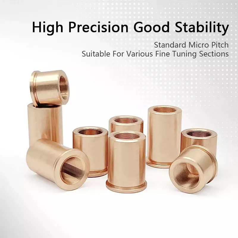 M6x0.25 Fine Thread Nut M6x0.25 Threaded Bushing Laser Optical Precision Accessories With Multiple Lengths Available