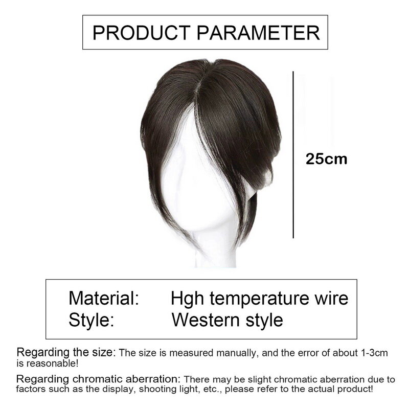 Syntetyczne sztuczne powietrze grzywki naturalne środkowe sztuczne frędzle przypinana grzywka niewidoczne puszyste włosy doczepiane Clip In włosy dla kobiet
