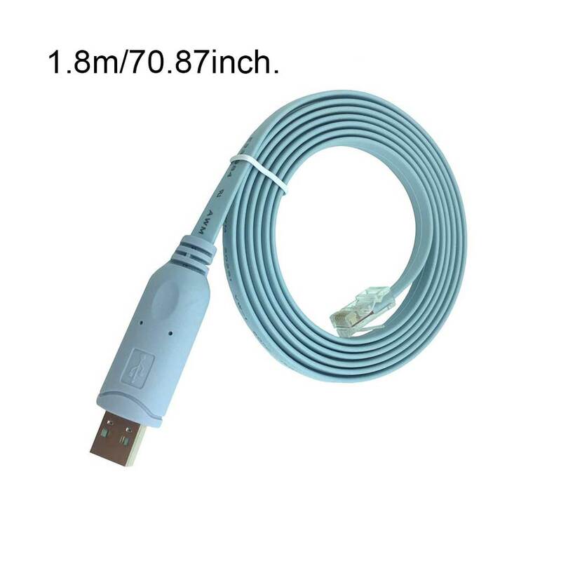 Cable de consola USB a RJ45 de 1,8 M, Cable de depuración para la línea de enrutador Cisco H3C, HP Arba 9306, Huawei