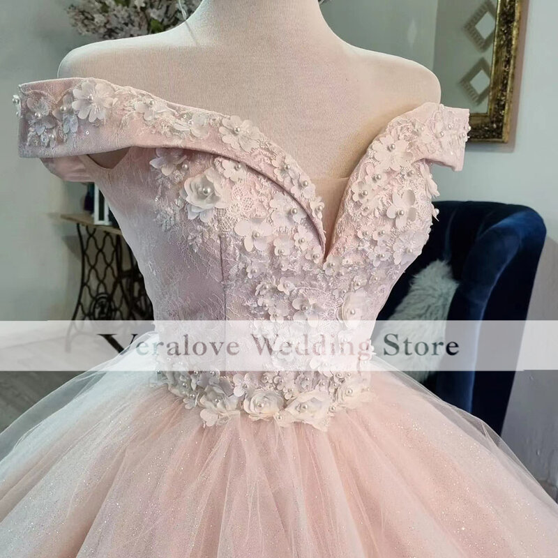 Księżniczka vestido de debutante para 15 anos Off The Shoulder Quinceanera sukienki 2022 aplikacje Mis pigwa XV