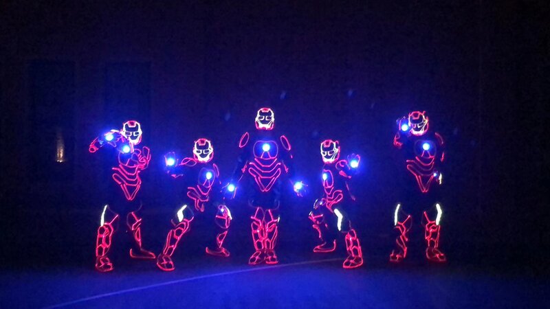 Led full-color TV light dance dress luminescent fluorescent dance performance dress characters cosplay costumes