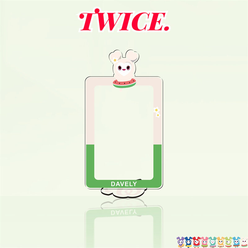 KPOP TWICE album Card Insertion Frame accessori Momo Son Chae Young Mina Sana Tzuyu Photo Frame ornamenti Desktop