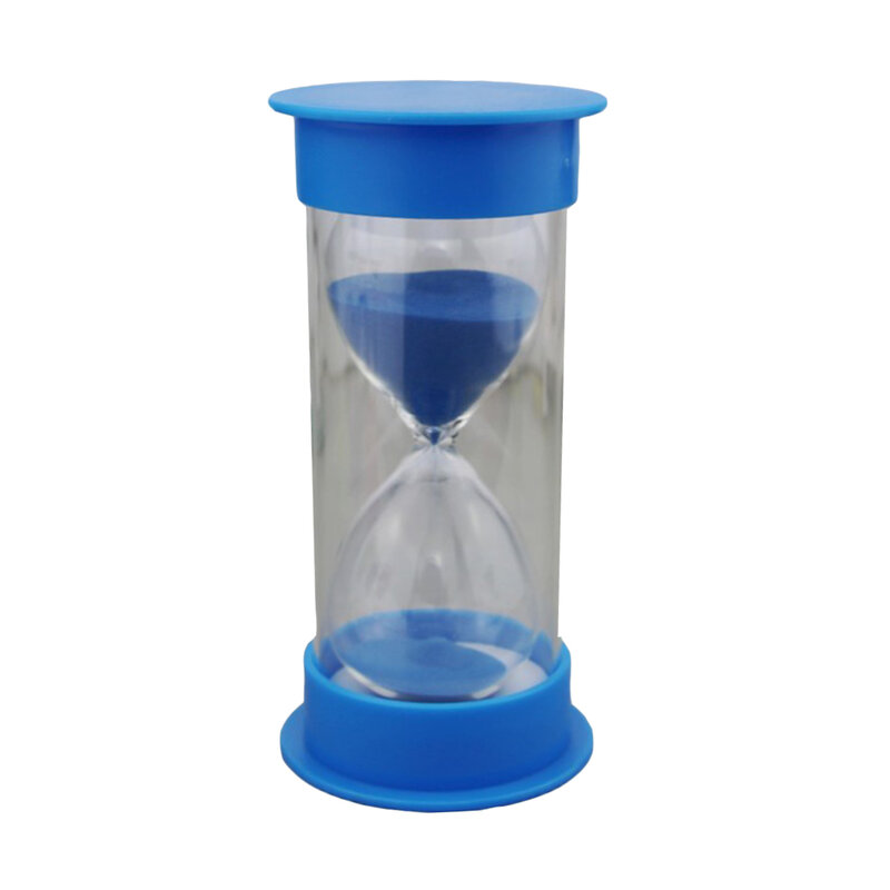 Sandglass 30-Minute Cylinder Hourglass Mini Portable Sand Glass for Party Game Tabletop Decoration Gift