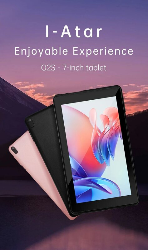 I-Atar Q 2S 7-Inch Tablet Android 12 Rk 3326S Quad-Core 4Gb 32Gb Wifi Kleine Dunne Stijlvolle En Prachtig Om De Wereld Te Verlichten