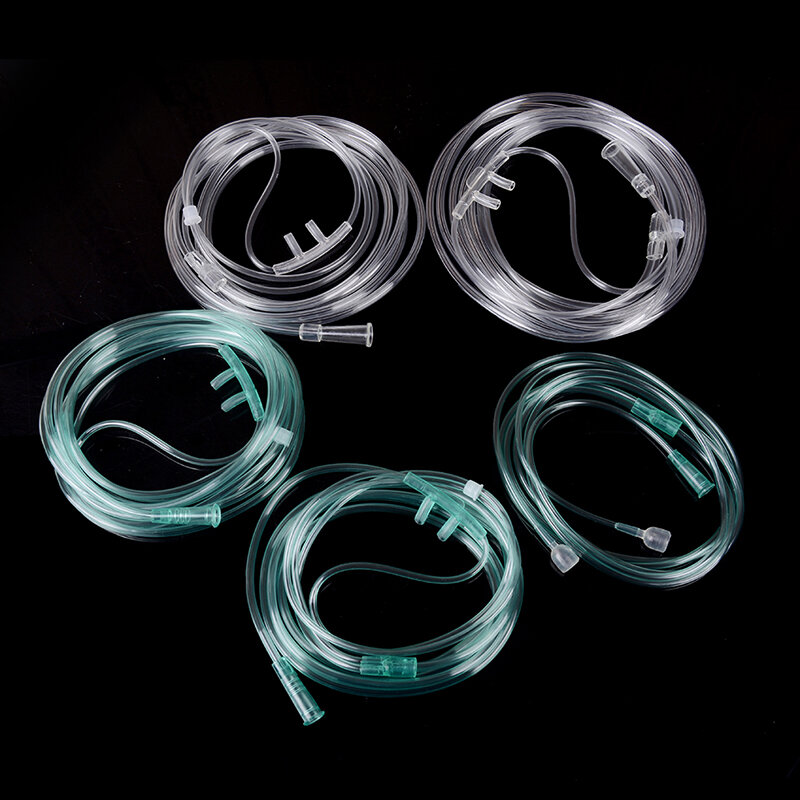 1pc tubo de oxigênio plástico descartável tubo de oxigênio cânula nasal embalagem independente máquina de cuidados médicos cânula respiração
