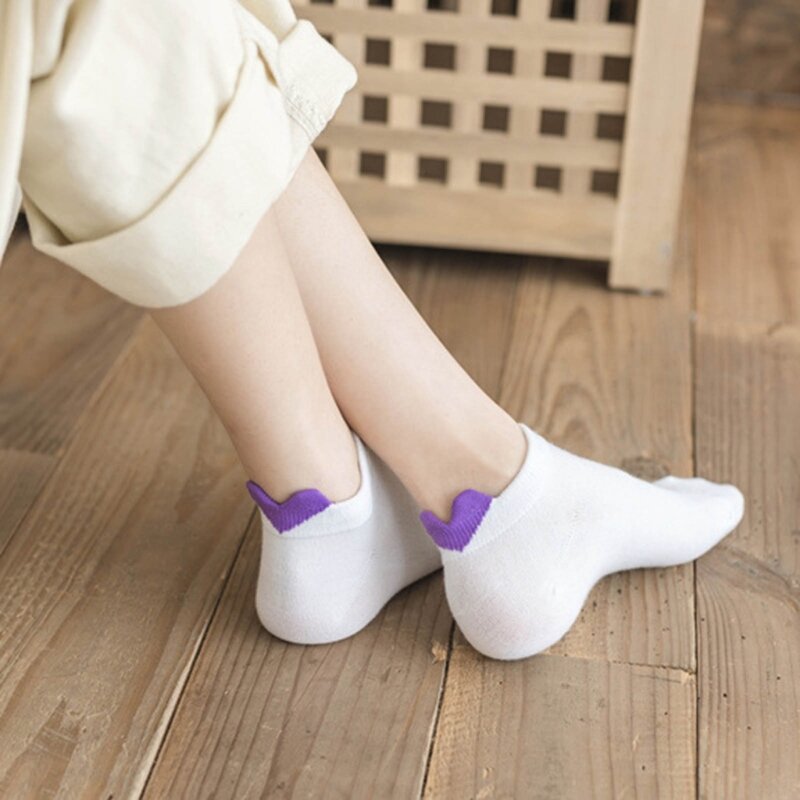 Herzsocke Low-Cut Socke Kurze Socke für Frauen JK Socke Mädchensocke für Frauen Studentensocke JK Strumpf Fußkettchen Socke