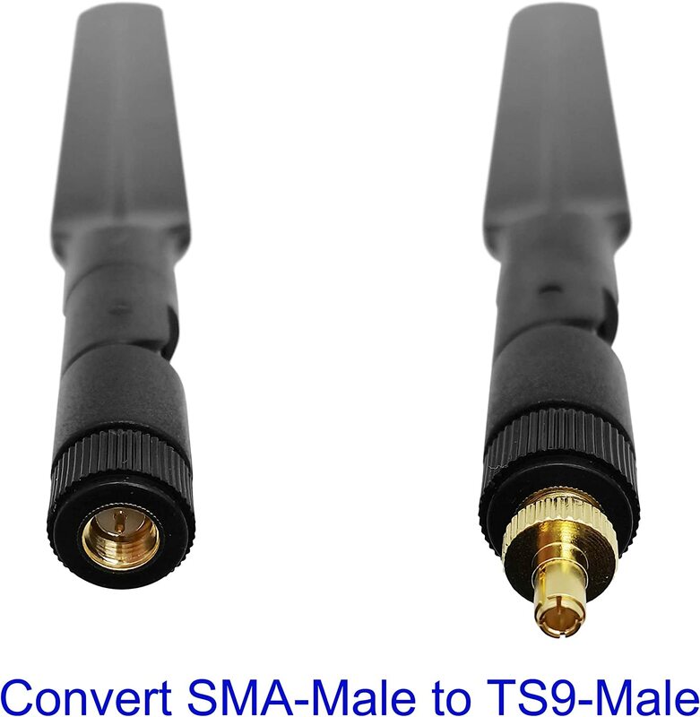 SMA Female to TS9 Male Adapter for 4G LTE Antenna Mobile Hotspot Broadband Modem 2Pcs