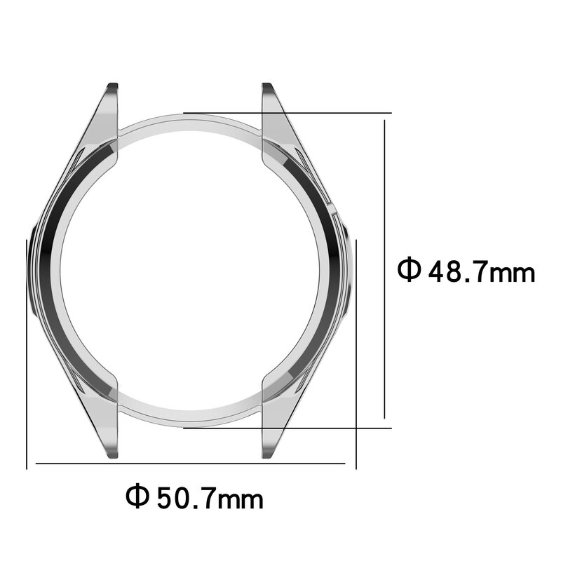 Vetro + custodia copertura copertura completa paraurti pellicola protettiva antigraffio temperata accessori Smartwatch per Huawei Watch GT Runner
