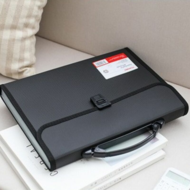 حقائب أكورديون بسيطة محمولة باليد ، محفظة تخزين ، منظم مستندات ، حقيبة مجلد ورقي ، 13 جيب