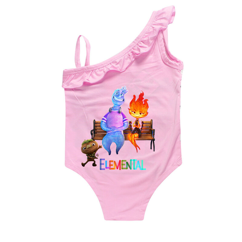 Elemental One Piece Swimsuit para bebês, roupa de natação para crianças, Toddler Swimwear para crianças, 1 pc