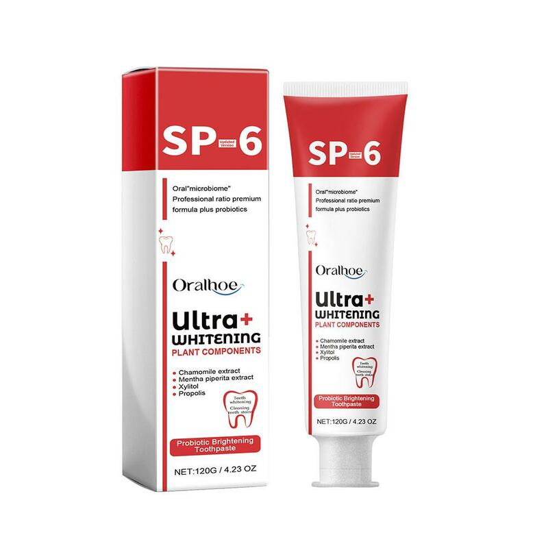 Sip-4 White ning probiotische Zahnpasta Aufhellung & Flecken entfernung SP-6 probiotischen Zahnpasta frischer Atem Zahnweiß Zahnpasta