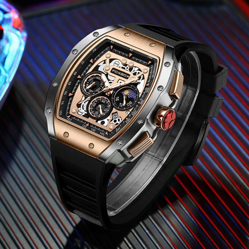 2024 neue Sport uhr Herren Top-Marke Luxus Herren Uhren Geschäft wasserdicht Militär Quarz Chronograph Armbanduhr montre homme
