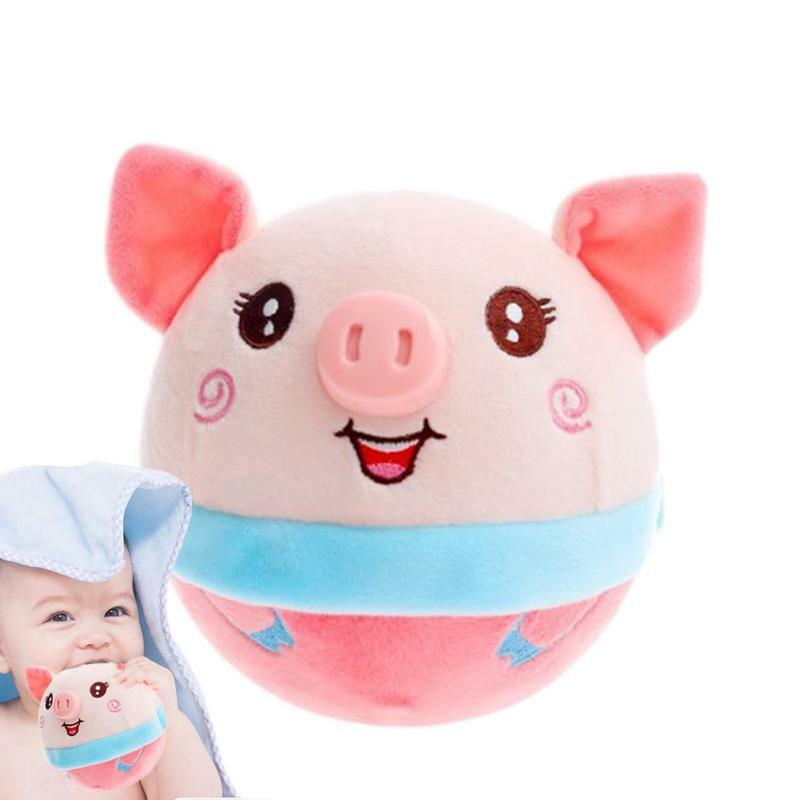 Talking Plush Toy Pig Shape Moving Kid Toy USB Charging Bouncing Jump Ball Toy Talking Repeat Singing Plush  Electric Doll Toys