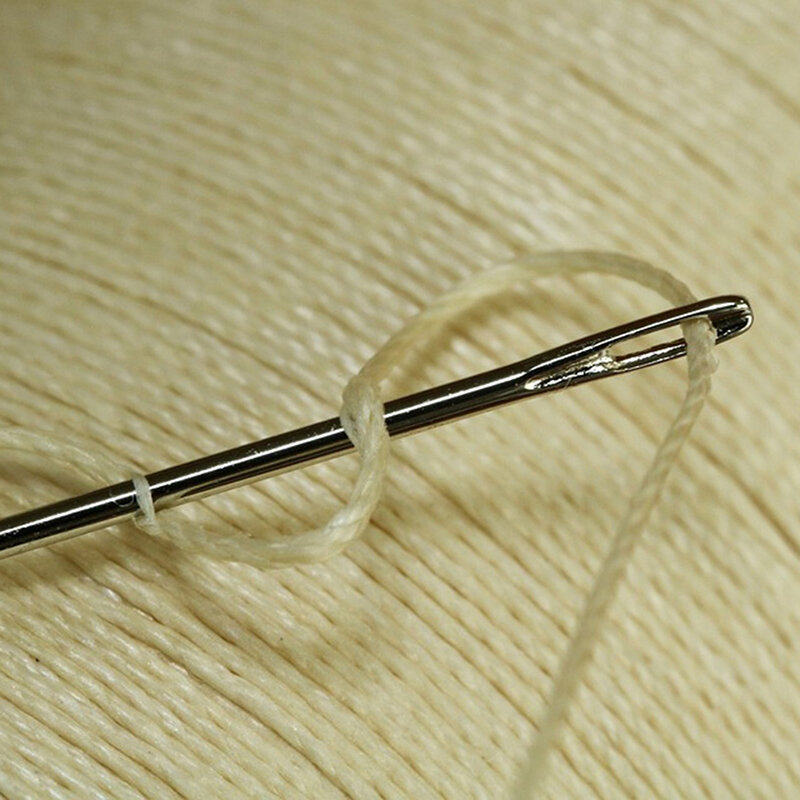 25 szt. Duże oko igły igły do szycia ręcznie robionej skórzanej przędzy stalowej szydełka zestaw narzędzi do szycia
