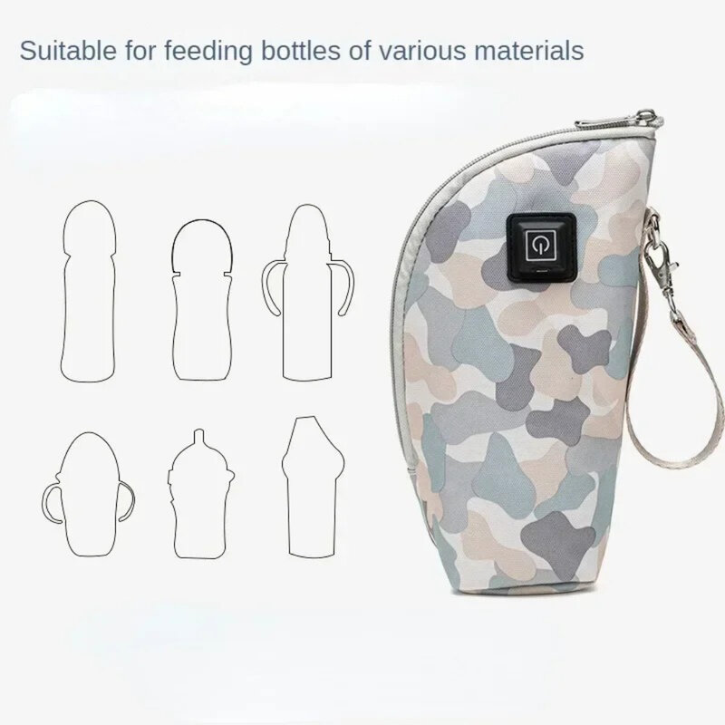 Penghangat botol minum bayi portabel, penghangat botol cangkir USB 3 pengaturan kecepatan untuk bayi dan anak-anak luar ruangan bepergian