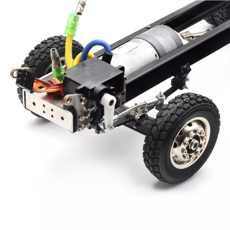 Qin24 1/24 RC Truck 4×2 Tractor Dump Truck Model Chassis Front 2 Rear 4 with Motor Servo Accessories required for the frame