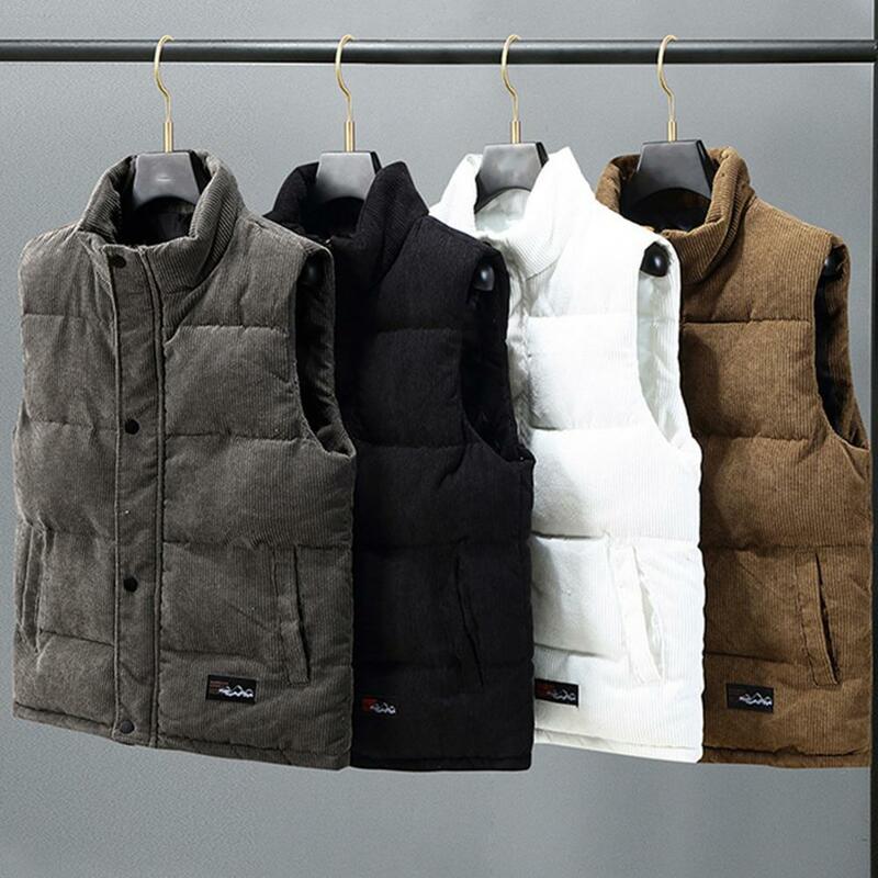 GlaCoat à simple boutonnage pour homme, manteau en émail rembourré, col montant, coupe-vent, chaud, épais, optique, automne, hiver