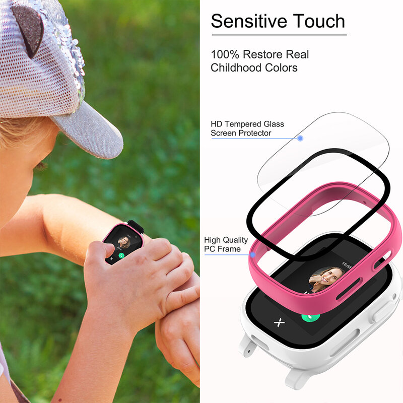 Custodia per Xploar X6 Play Kids Smart Watch Screen Protector Hard Full All-Around protettivo per Xplora X5 Play Accessories