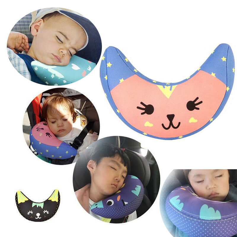 Baby Car Seat Pillow Safety Headrest Shoulder Support Pad Baby Stroller Cushion Head Protection For Kid Children Car Neck Pillow