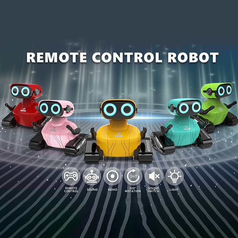 Inteligentny robot 2,4 g Mini brzmiące i oświetlenie maszyna zdalnie sterowana zabawki modele prezentów dla dzieci