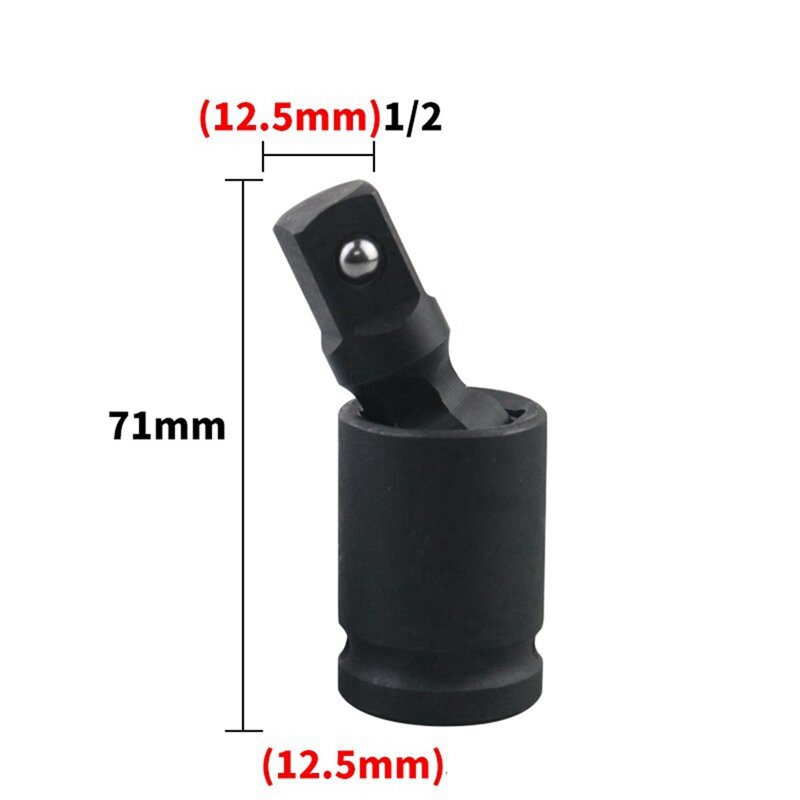 Universal Joint Socket Adapter Wrench, 360 graus de rotação, Acessório Set, 3pcs