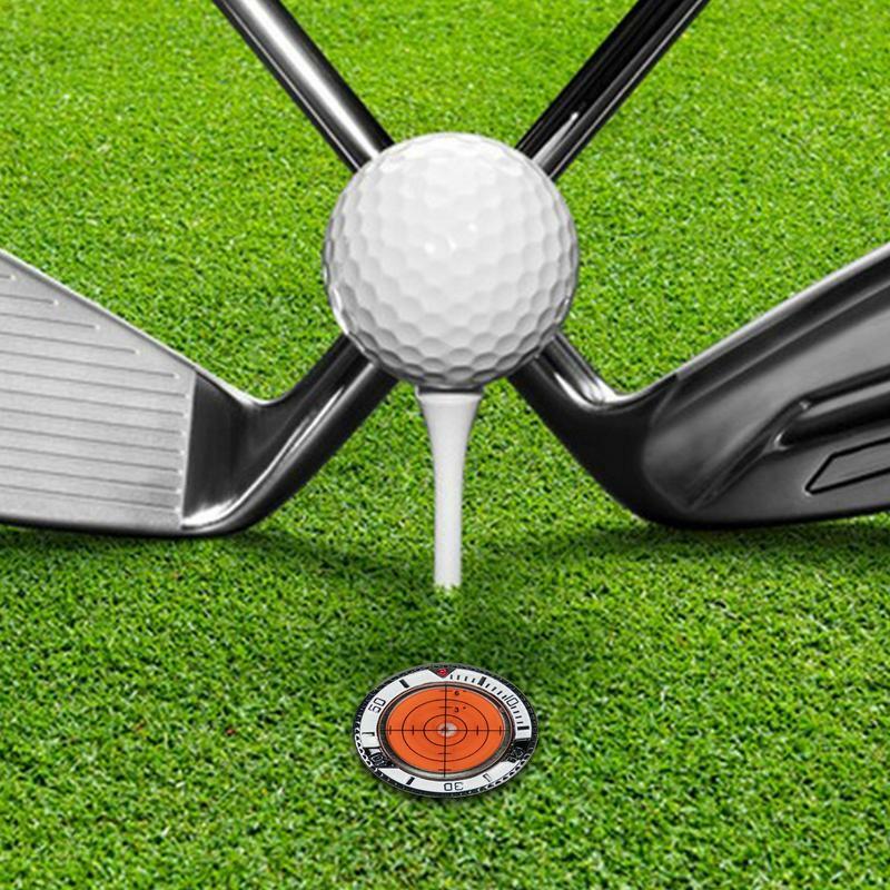 Marcatore di livello del Golf marcatore a sfera con Clip per cappello da Golf con livello di alta precisione sicuro Putt Pro Green Reading Aid Poker Chip Style Bubble