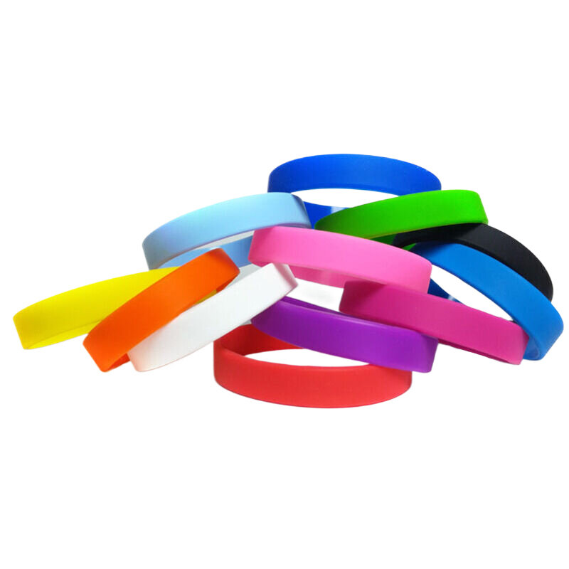 Silikonowa bransoletka bransoletka w kolorze cukierków sportowa opaska na nadgarstek z gumowym silikonowa bransoletka gumowym paskiem na nadgarstek biżuteria