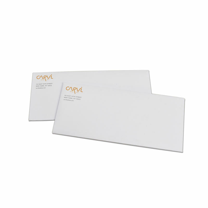Enveloppe en papier personnalisée avec papier offset, 22x11cm, prix direct compétitif, fabrication en usine