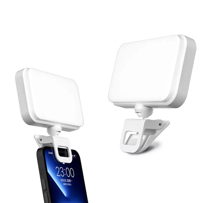 Lampu Selfie lampu LED jepit untuk ponsel Laptop Tablet lampu ponsel komputer untuk Selfie konferensi Video Zoom rias fotografi