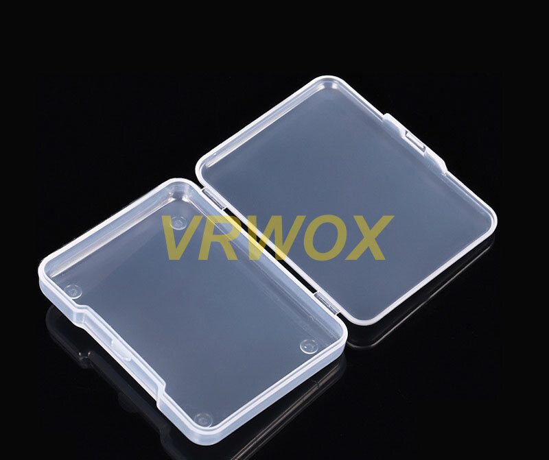5Pcs PP Storage Box Mini Transparent Plastic Case Container Square Rectangle Packaging Box for Glass Protector Small Items